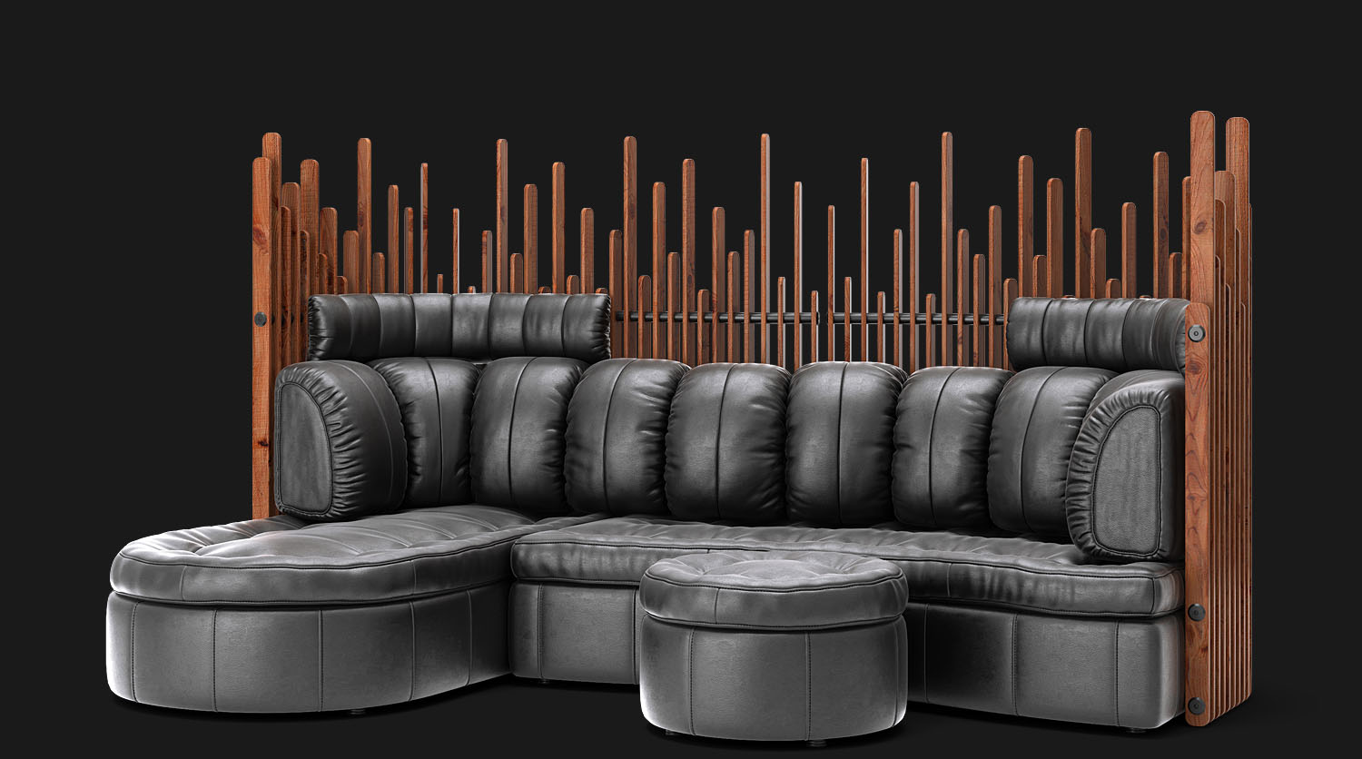 New d ru. Blender 3d диван. Диван 3d модель. 3д мебель. 3д модель мебели.